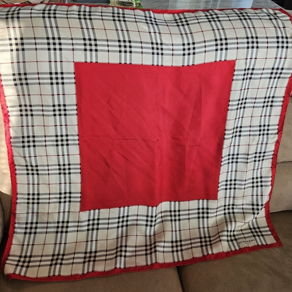 Burberry Accessories - Burberry Silk Scarf
